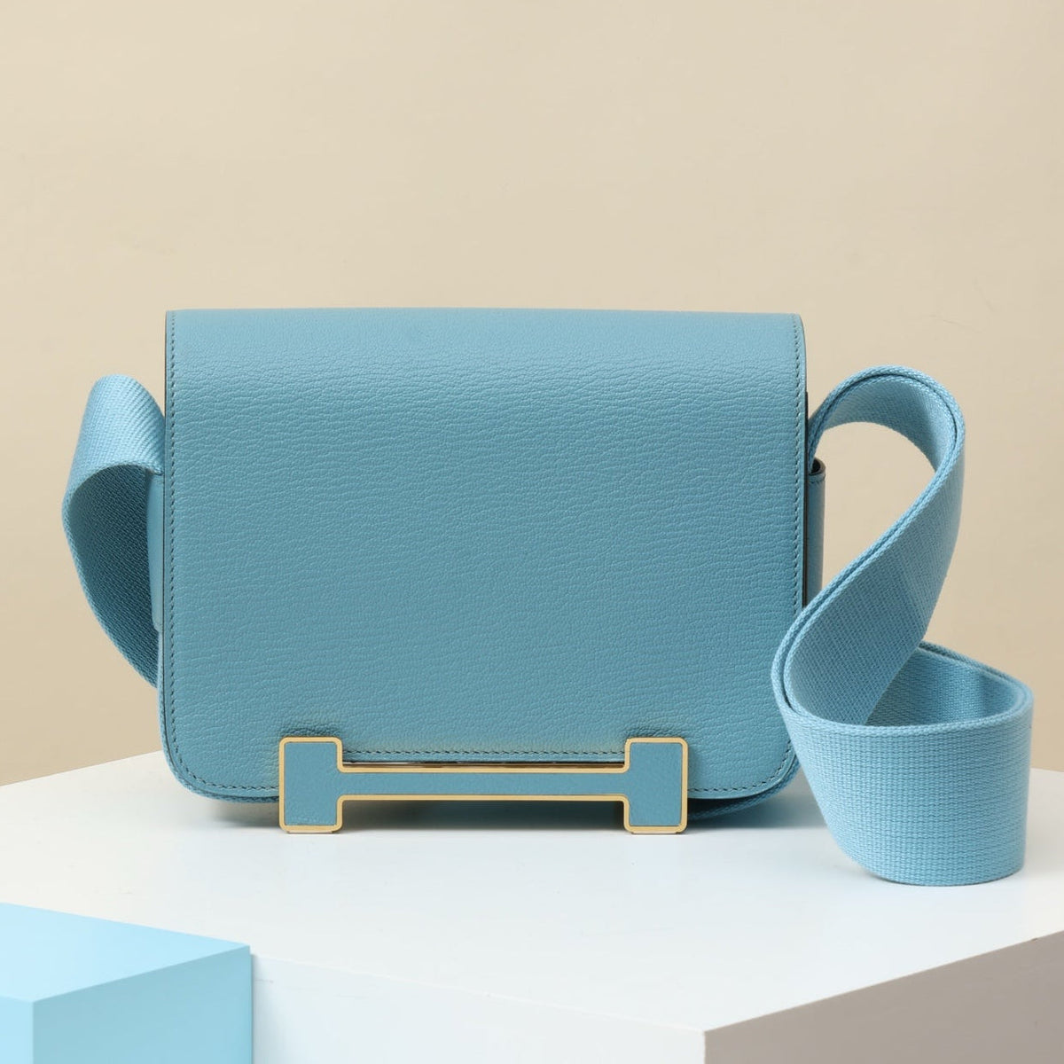 High-end Hermes 2026 Geta Bag 20cm Evercolor Calfskin