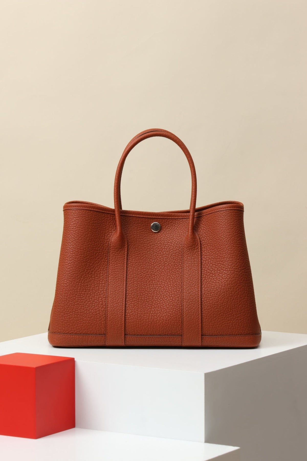 High-end Hermes 2026 Garden Party Bag 30cm Togo Leather
