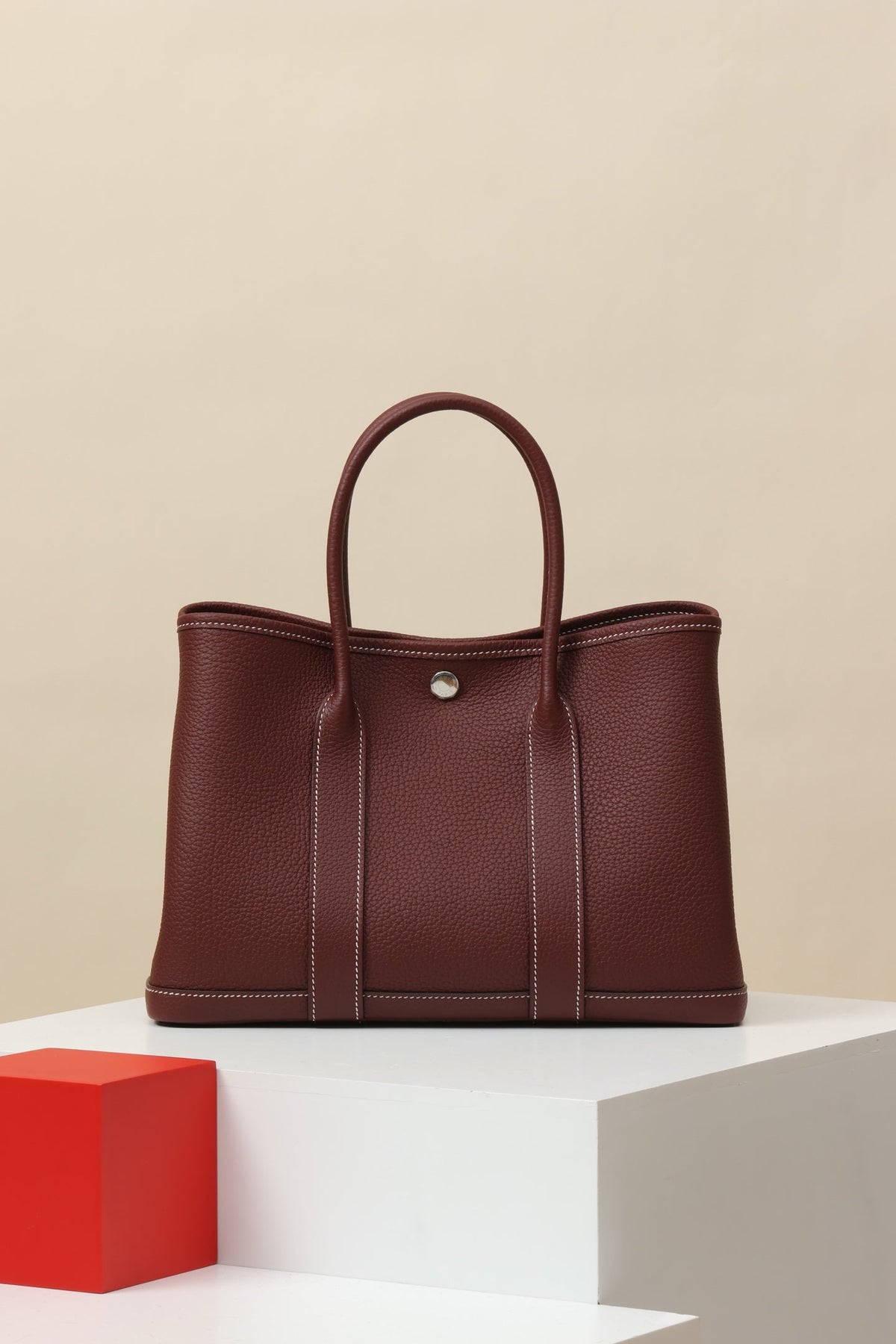 High-end Hermes 2026 Garden Party Bag 30cm Togo Leather