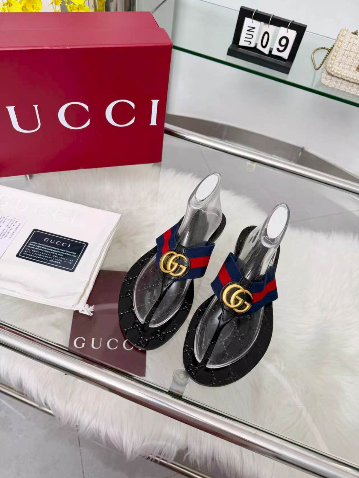Gucci 2026 Riviera Slide Sandals Canvas 936949