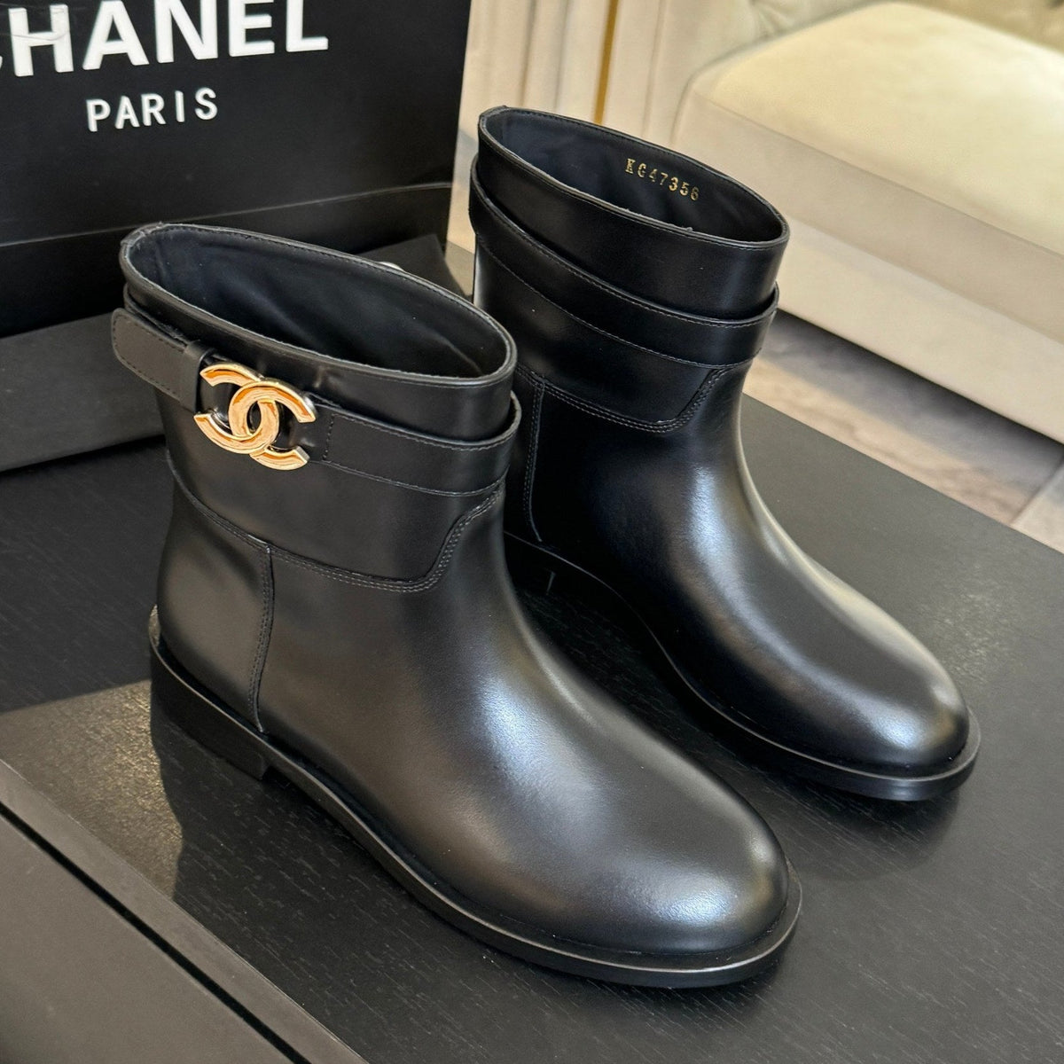 Chanel 2026 Chain Riding Boot Sheepskin 958097