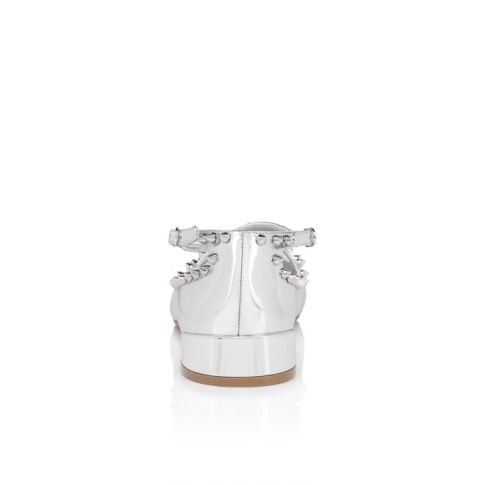 CL Pilouta Jane Spikes Ballerinas Specchio Leather Silver