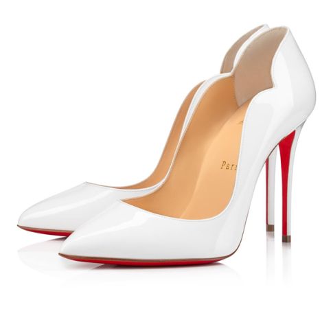 CL Pumps Hot Chick 100 mm Bianco Patent