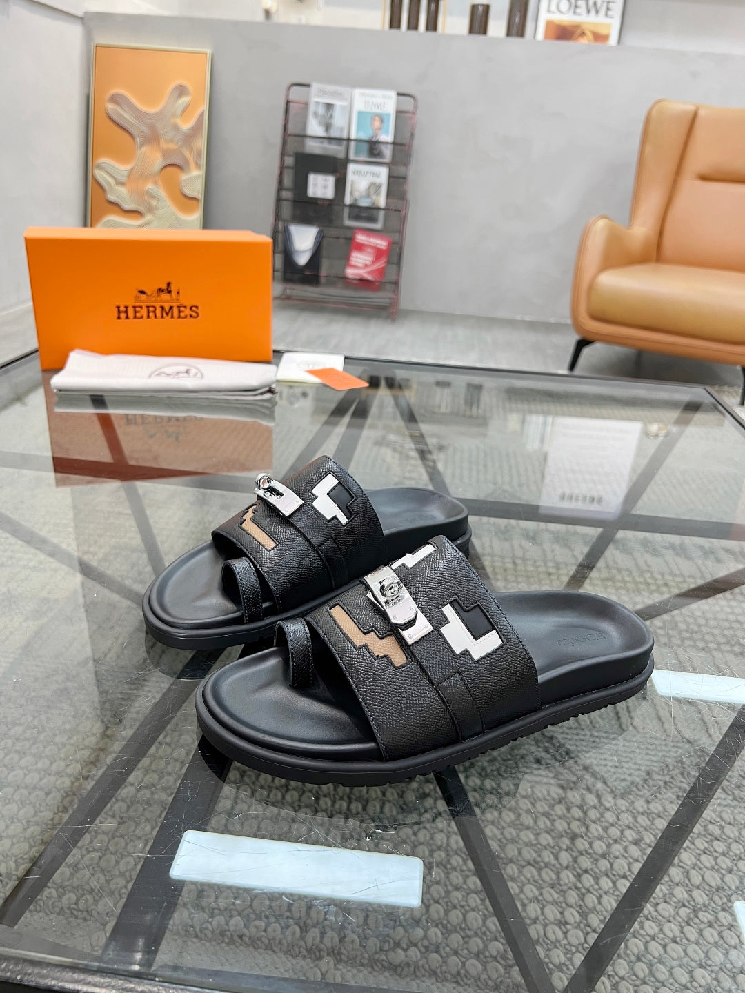 HM Men's Joke Slide Cowhide 544595