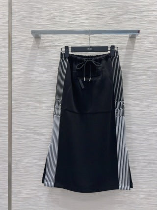 CD 25 Side Stripe LOGO Suit Black Cotton