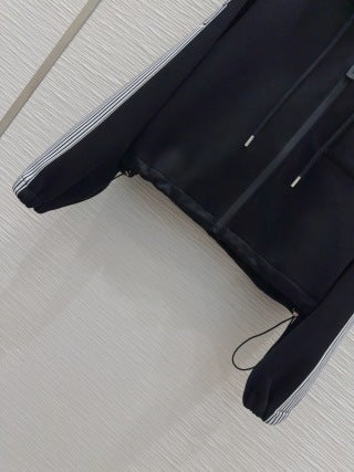 CD 25 Side Stripe LOGO Suit Black Cotton