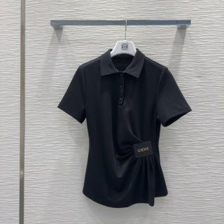 Loewe 2025 Draped Polo Shirt Cotton