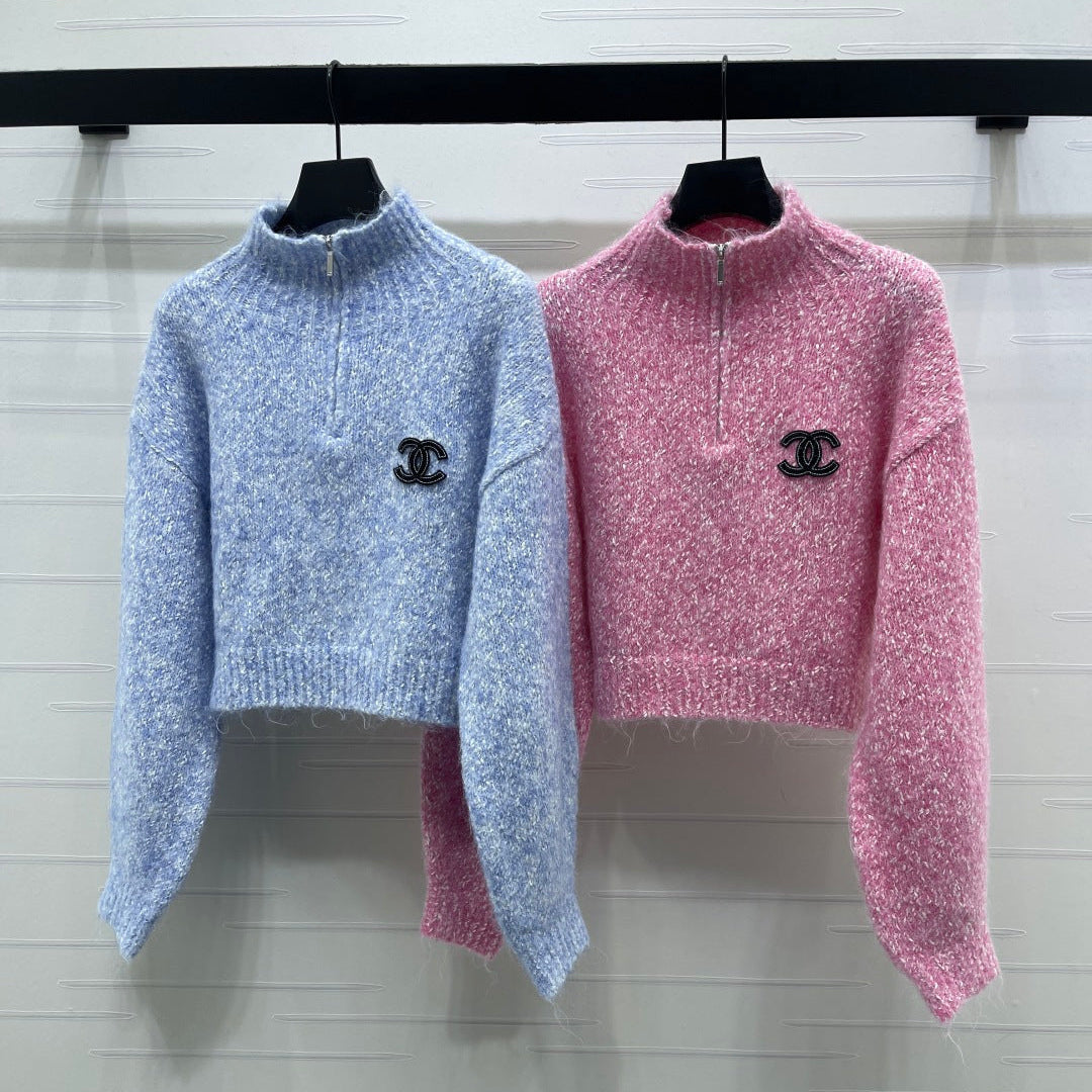 CC 26 Cropped Zip Sweater Wool 793820
