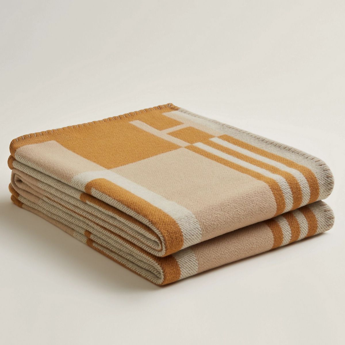HM Ithaque Blanket Beige Wool Cashmere