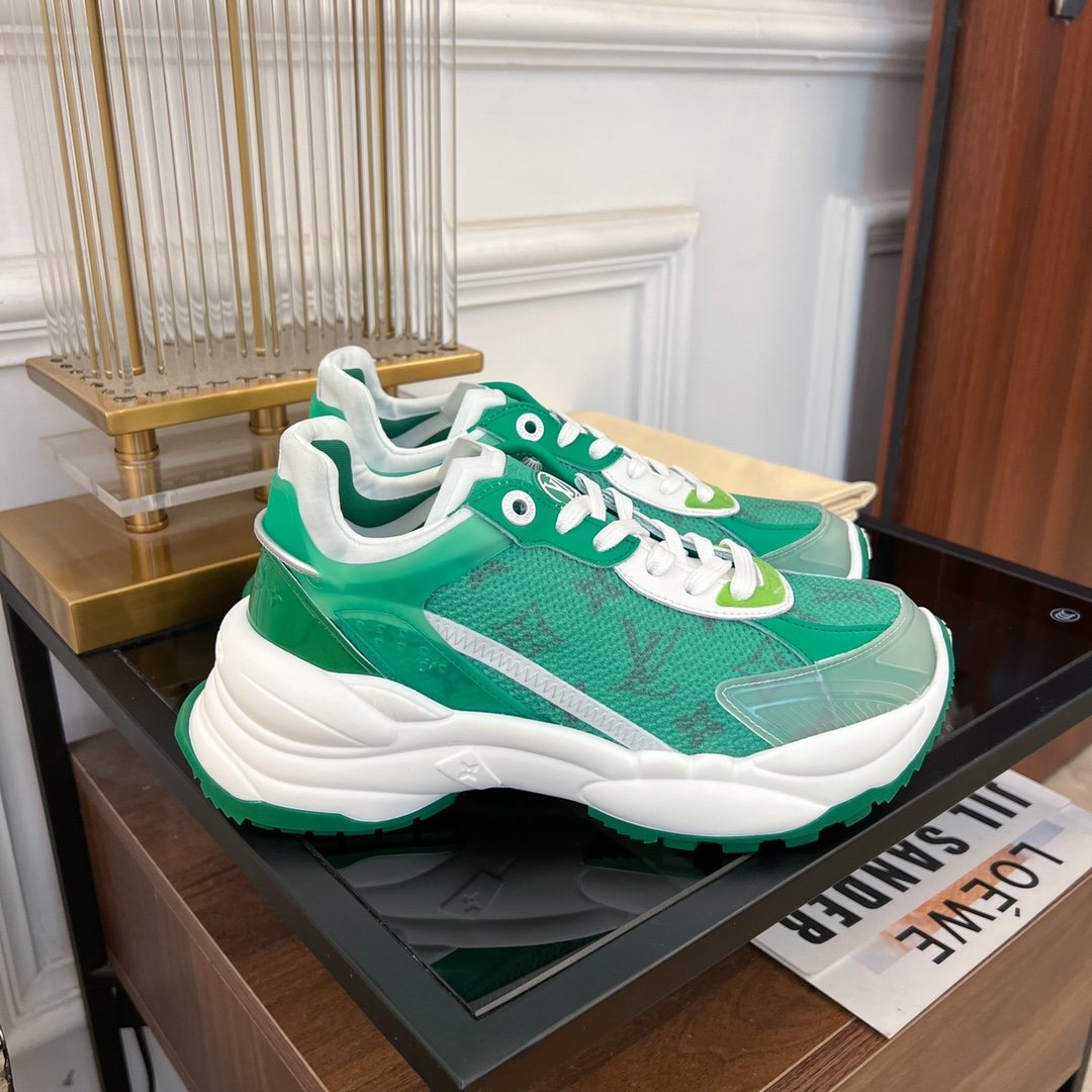 LV RUN 55 SNEAKER GREEN