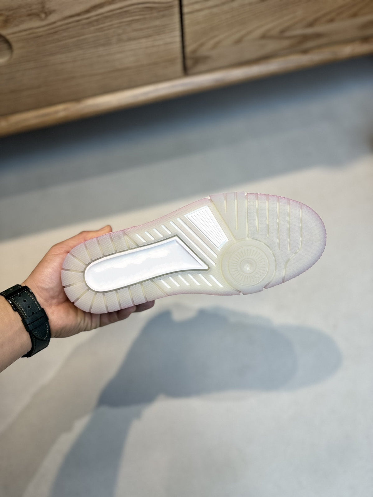 LV TRAINER MONOGRAM DENIM WHITE PINK SNEAKER