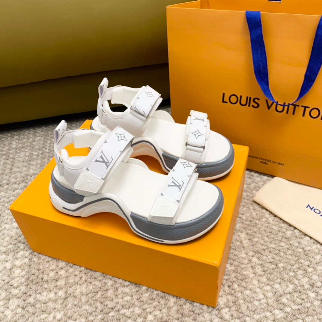 Louis Vuitton 2026 Archlight Flat Sandals 70mm Leather 787683