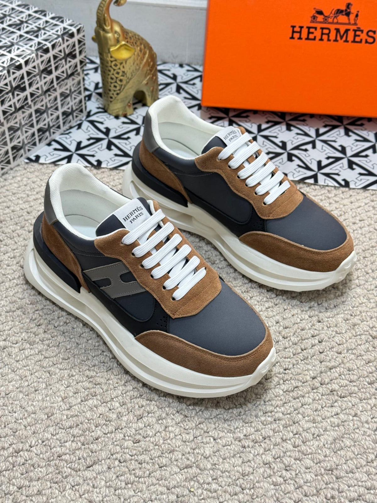 HM Men's Sneaker Cowhide Suede 524700