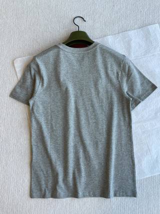 Gucci 25 Three-dimensional Embossed Letter Short-sleeved Top Cotton