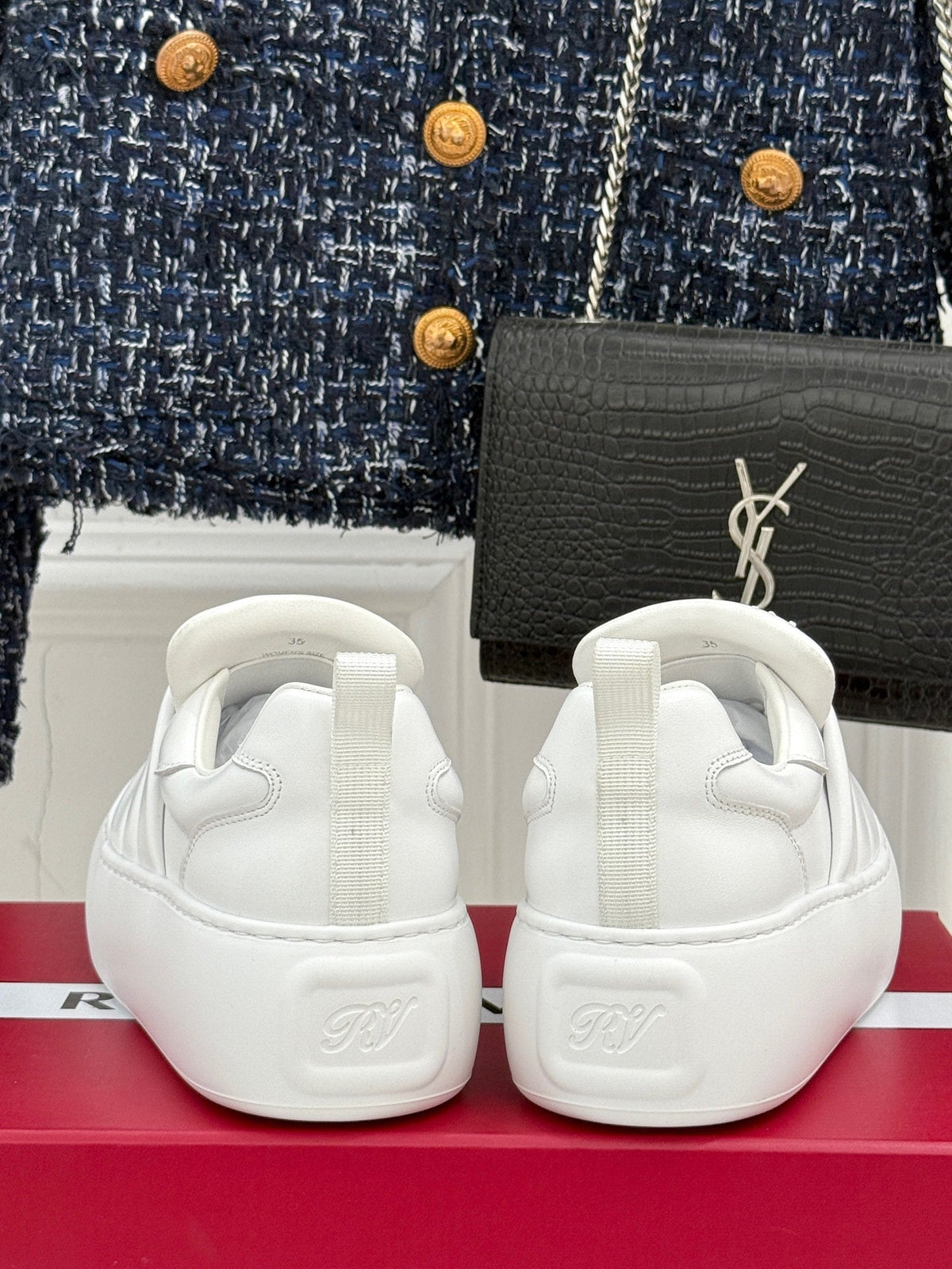 Thick-soled Viv PlatForm Imported Lambskin 189357