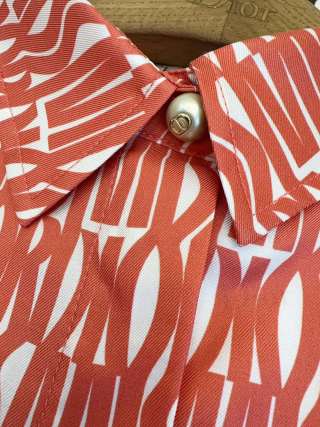 CD 2025 Printed Shirt Dress Silk
