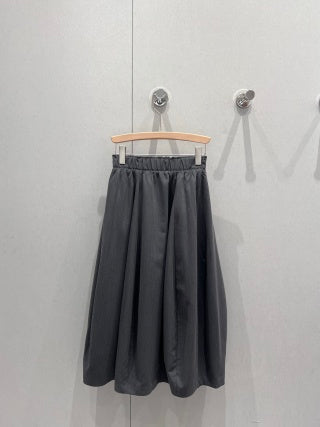 CD 25 Long Skirt Black Gray Polyester Rayon 214280