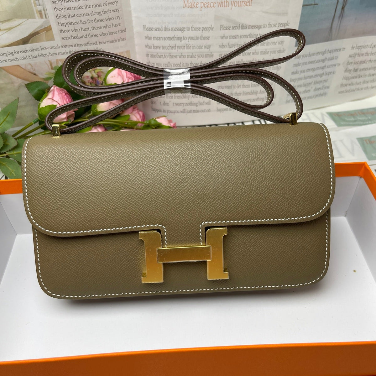 High-end Hermes 2026 Constance Elan 26cm Bag Epsom Leather 2