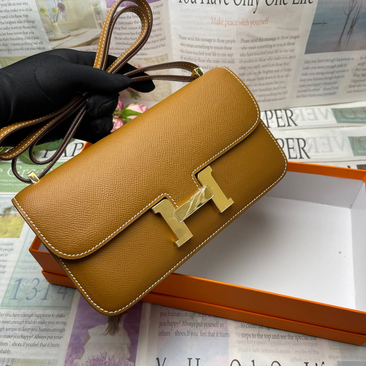 High-end Hermes 2026 Constance Elan 26cm Bag Epsom Leather 2