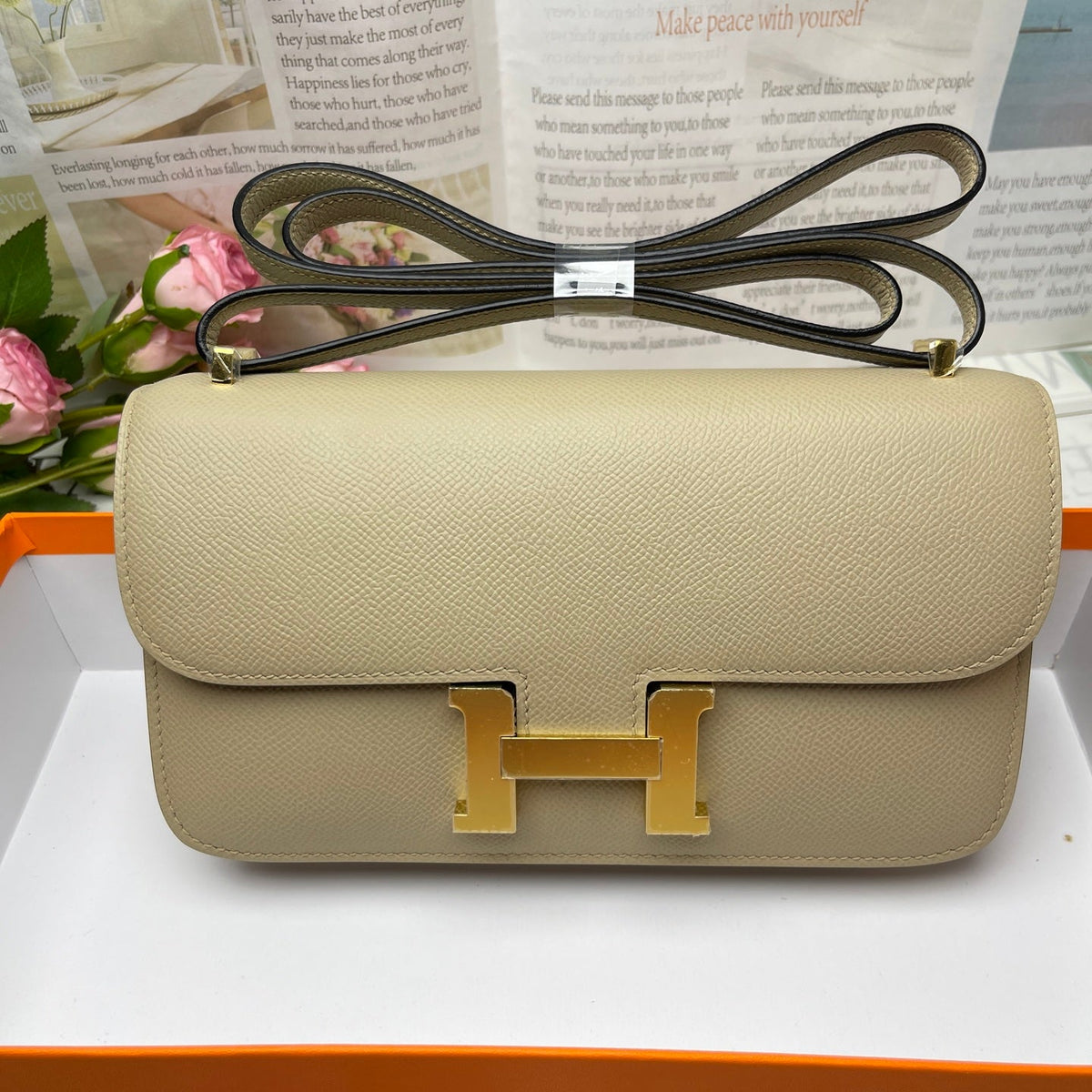 High-end Hermes 2026 Constance Elan 26cm Bag Epsom Leather 3