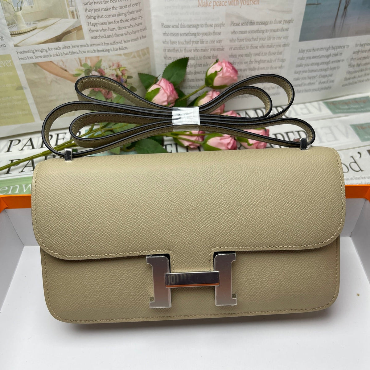 High-end Hermes 2026 Constance Elan 26cm Bag Epsom Leather 3
