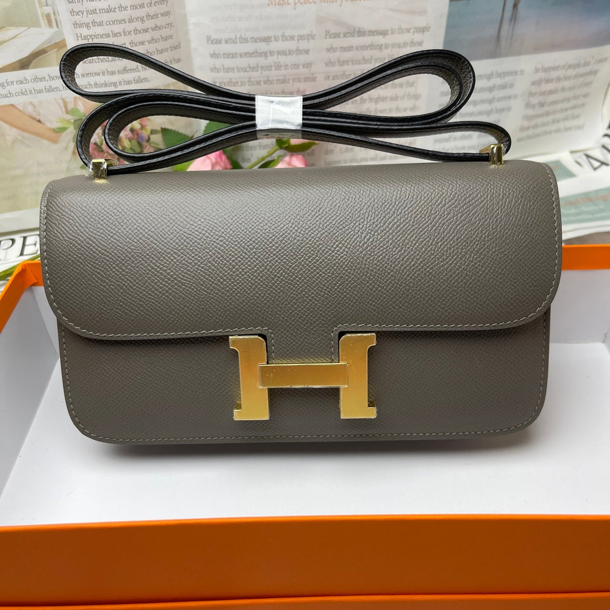 High-end Hermes 2026 Constance Elan 26cm Bag Epsom Leather 3