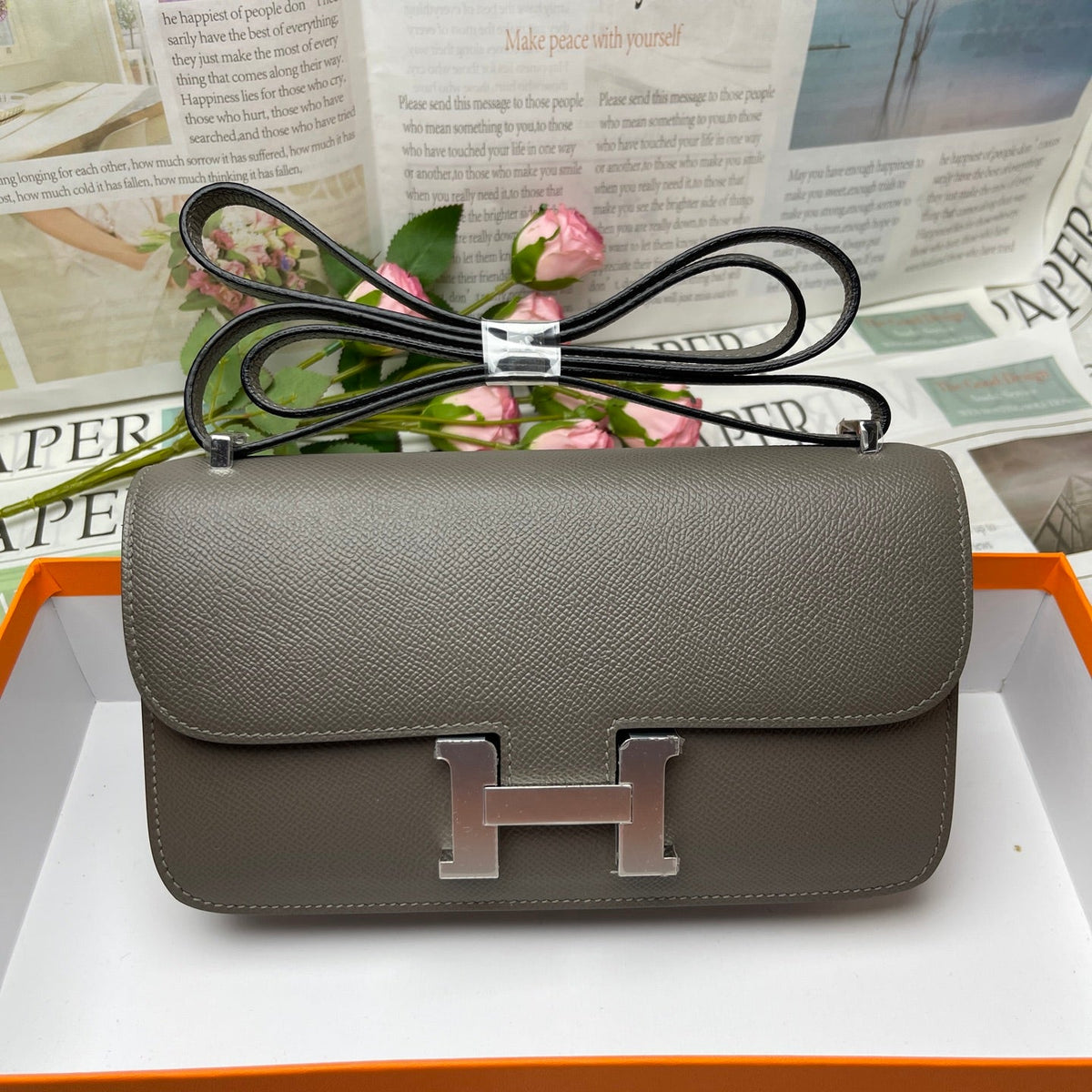 High-end Hermes 2026 Constance Elan 26cm Bag Epsom Leather 3