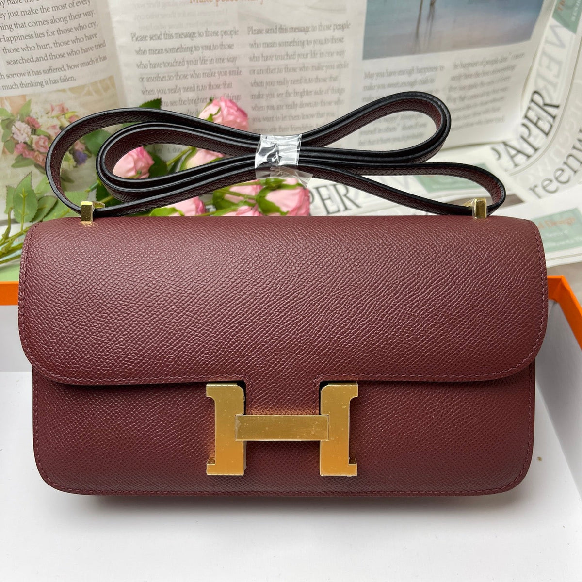 High-end Hermes 2026 Constance Elan 26cm Bag Epsom Leather 3