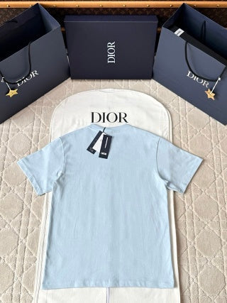CD 25 Embroidered Grass Cat Short Sleeve cotton