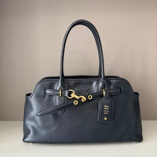 MiuMiu popular vintage tote bag sheepskin