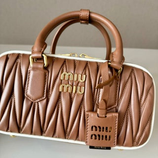 MiuMiu Arcadie matelassé nappa bag leather
