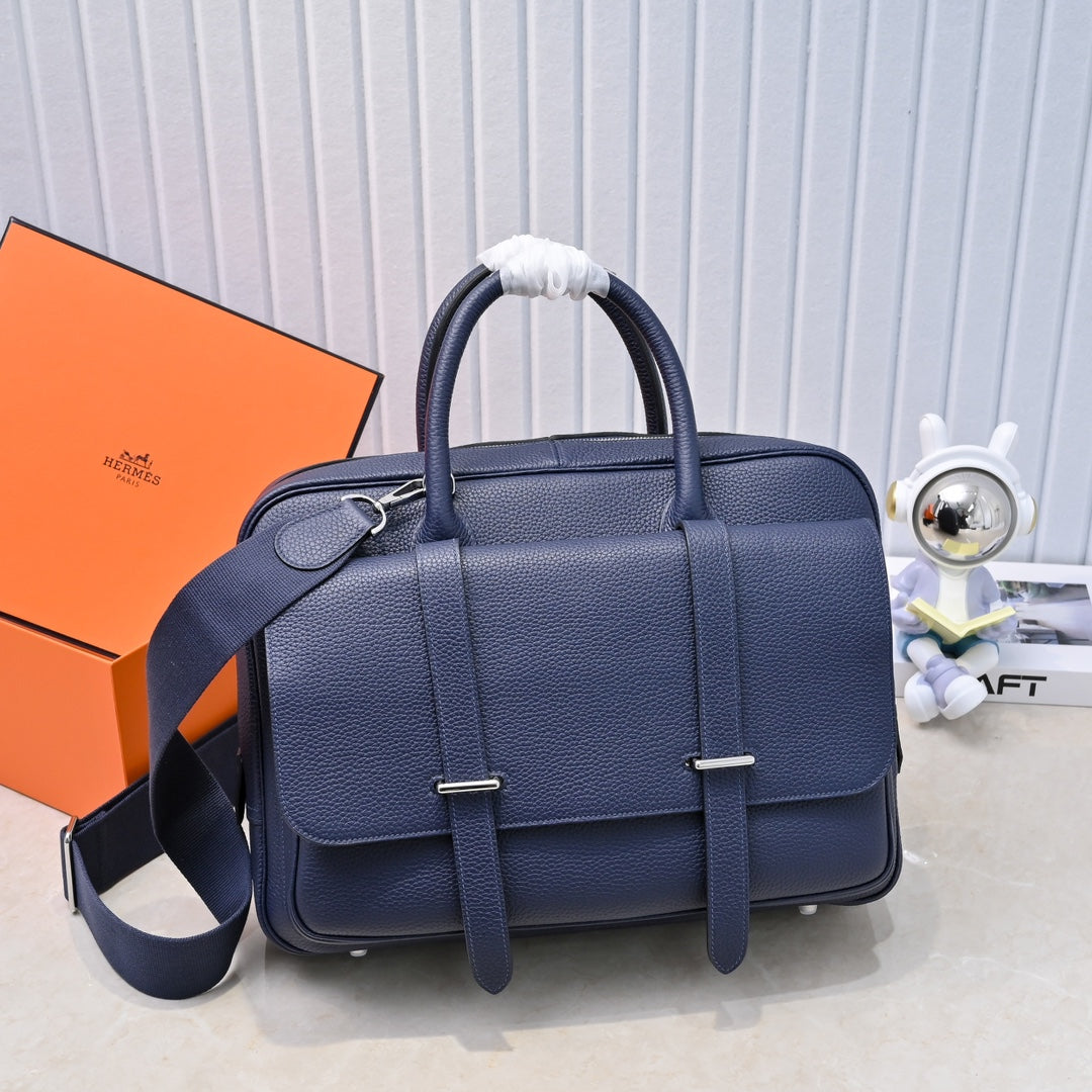 High-end Hermes 2026 Steve Briefcase 36cm Togo Leather