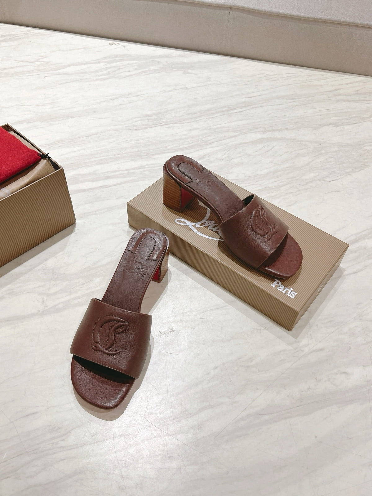 CL 25 Slipper 8.5cm Gloss Calf Patent Leather 314945