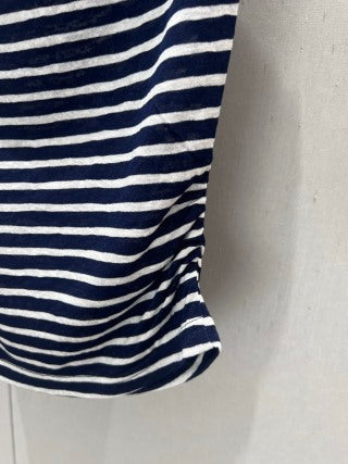 CC 25 Striped One-shoulder Short-sleeved T-shirt Cotton
