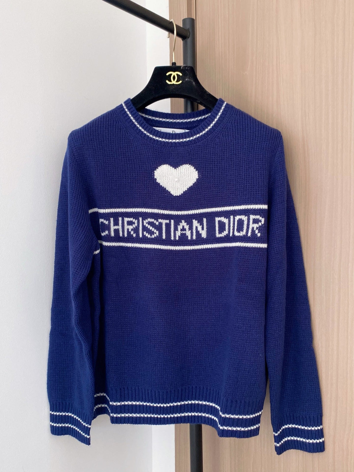 Dior 2025 Heart Print Sweater Wool