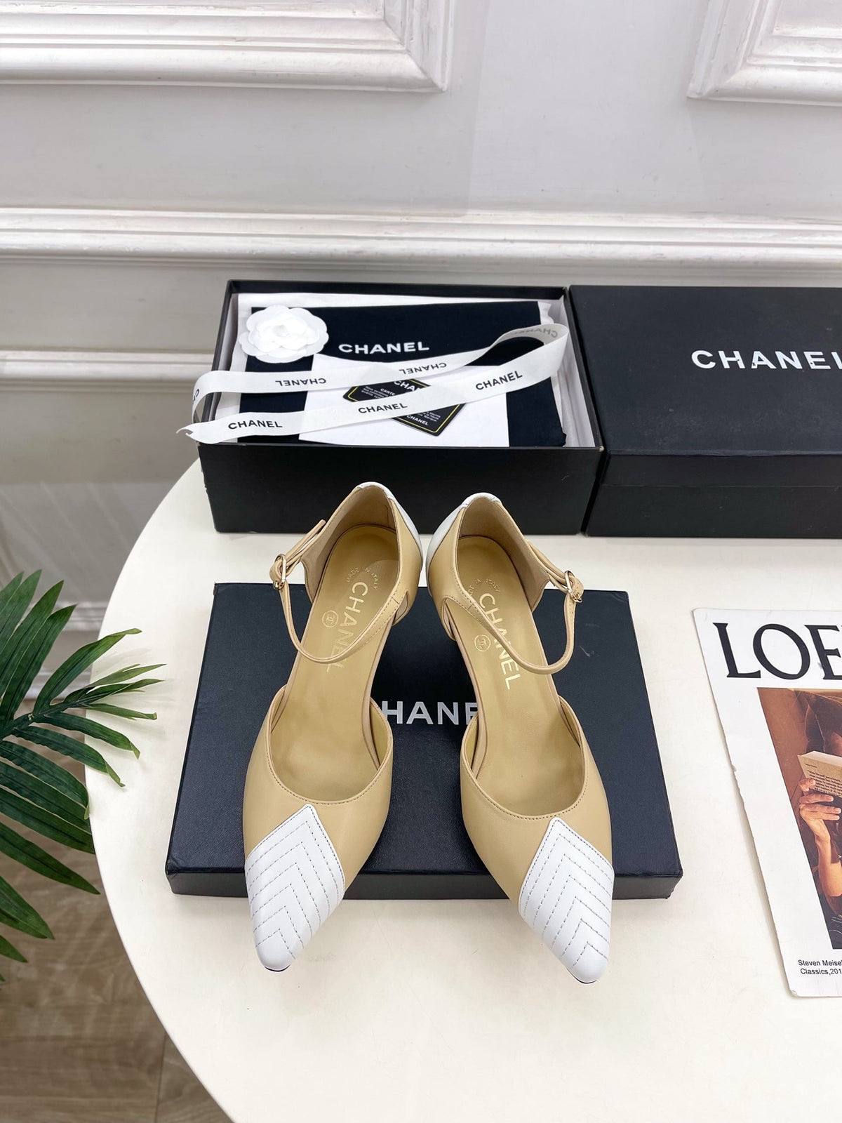 CC 26 Chanel Slingback Heels 75mm Lambskin 586934