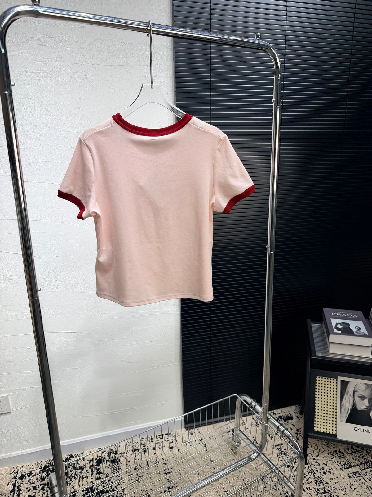 Miumiu 2026 T-shirt Blue and Pink Cotton
