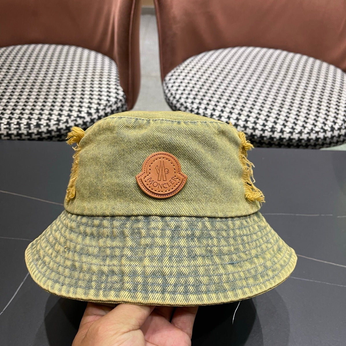 Moncler Denim Bucket Hat 196136
