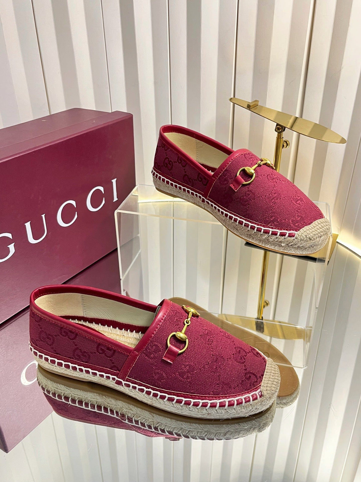 Gucci 2026 Women's Espadrilles With Horsebit GG Canvas 768166