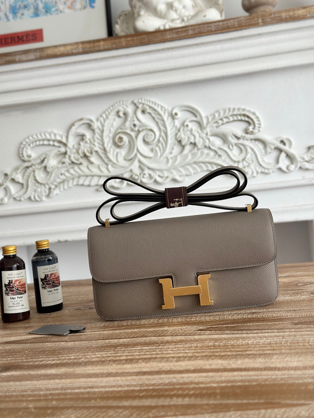 High-end Hermes 2026 Constance Elan 26cm Bag Epsom Leather 4