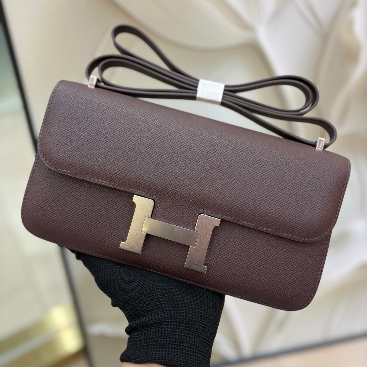 High-end Hermes 2026 Constance Elan 26cm Bag Epsom Leather 1