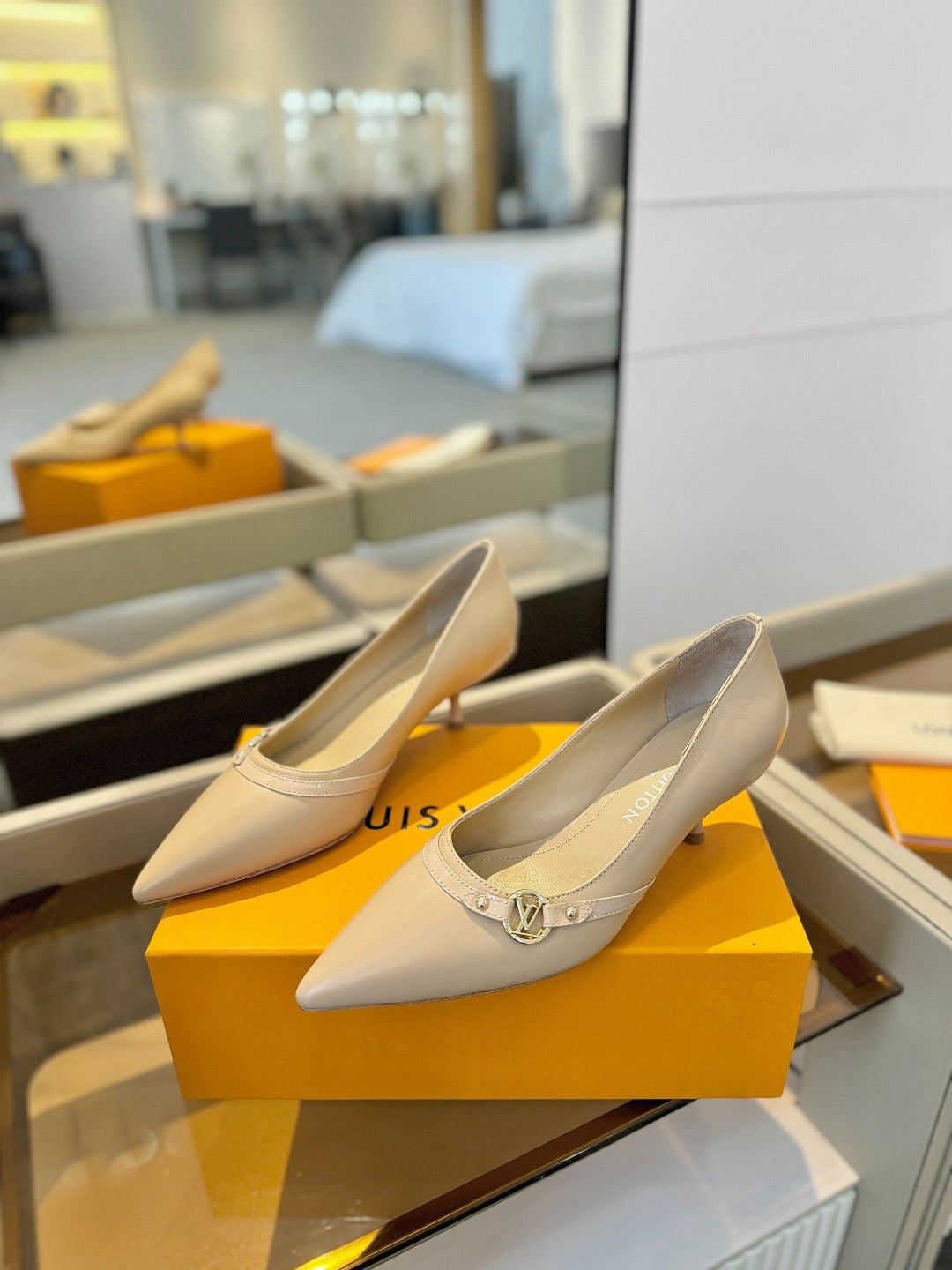 Louis Vuitton 2026 6AM Pumps 50mm Leather 787800