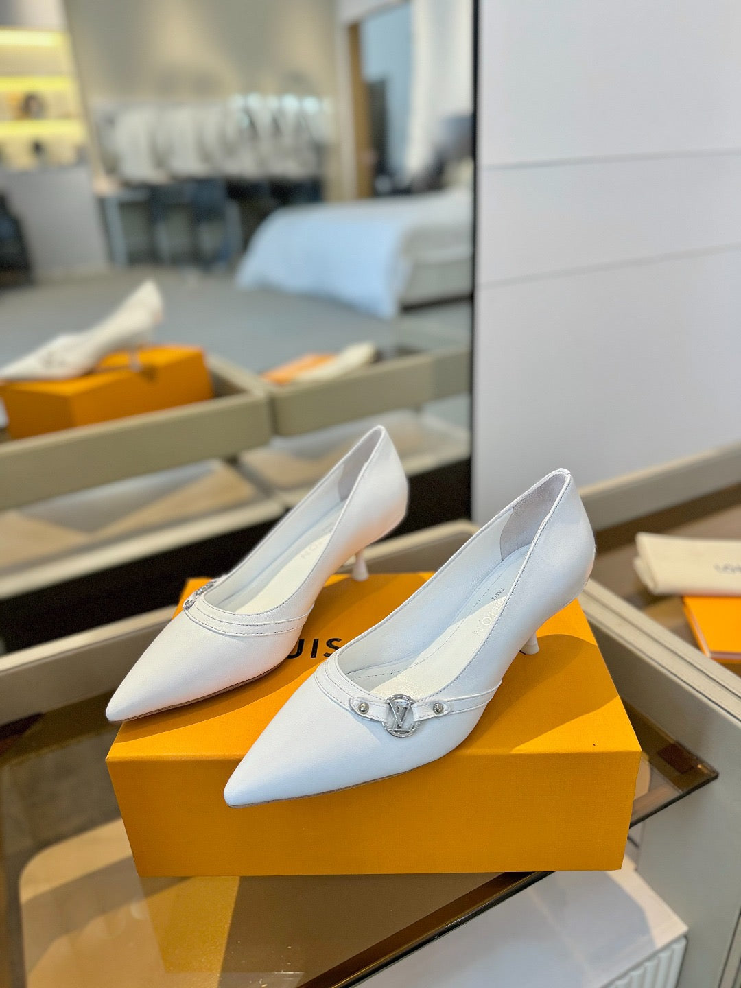 Louis Vuitton 2026 6AM Pumps 50mm Leather 787800