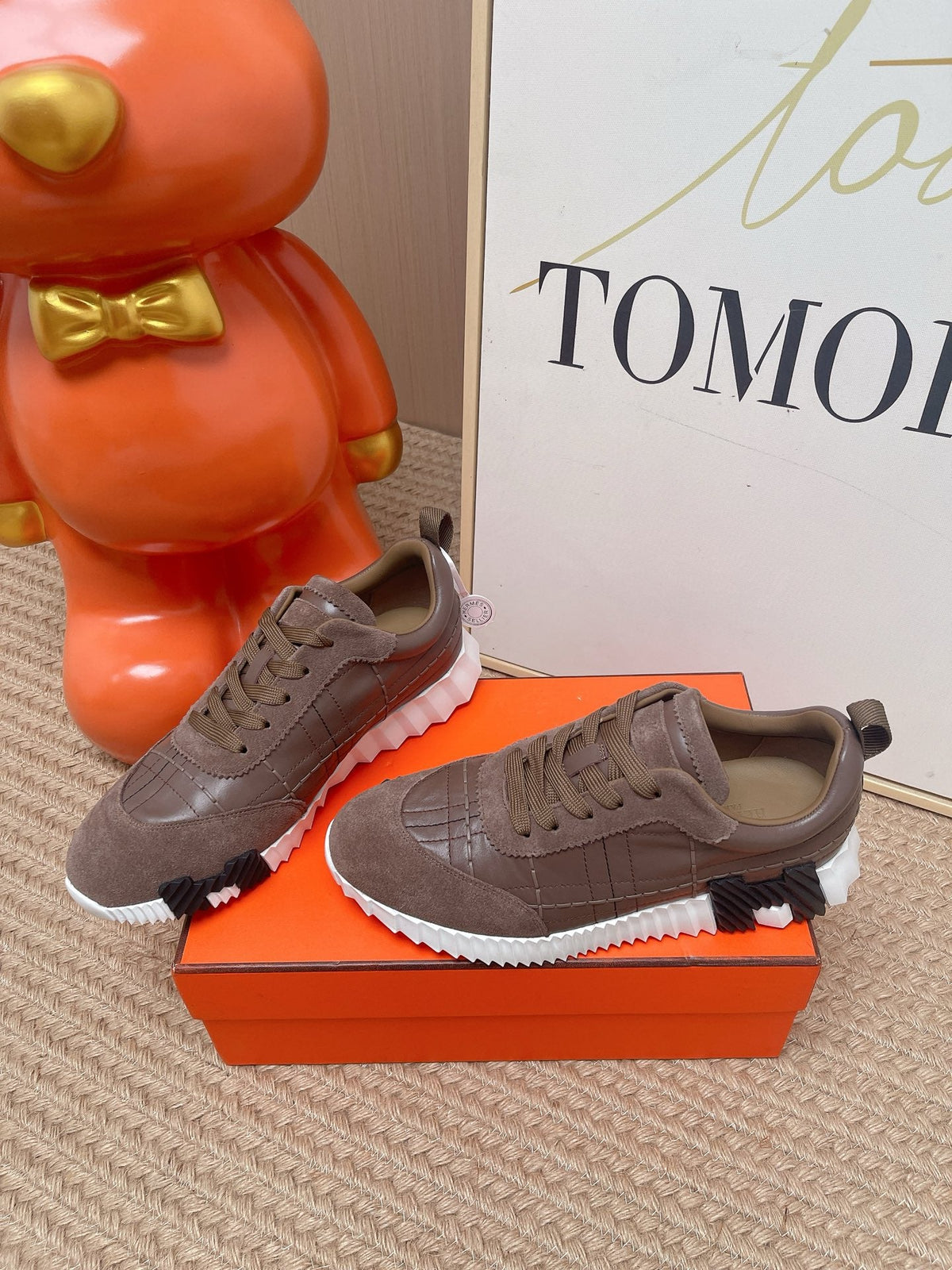 HM 2026 Men Bouncing Sneakers Suede Calfskin 854501
