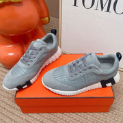 HM 2026 Women Bouncing Sneakers Suede Calfskin 854501