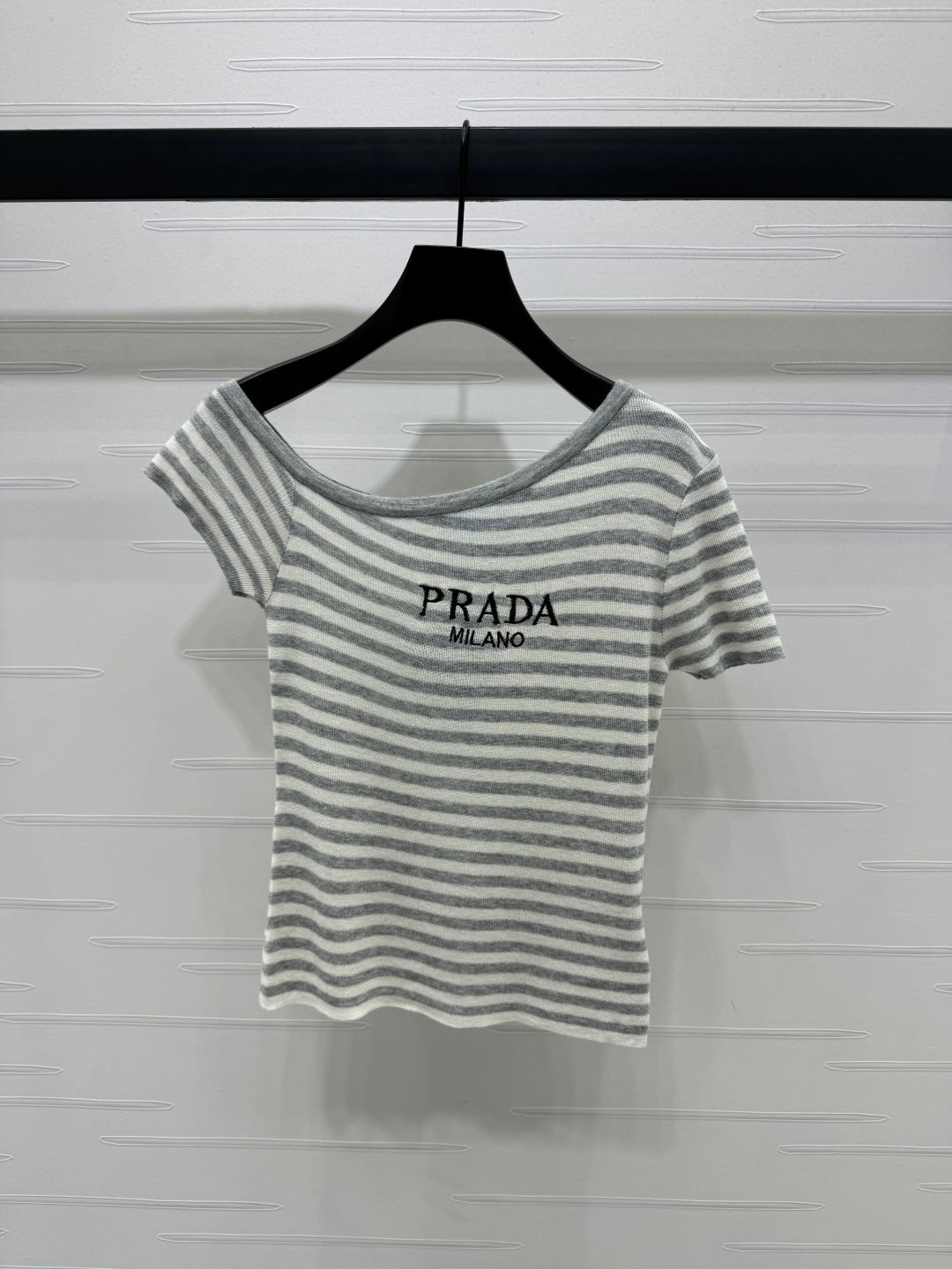 Prada 25 One-Shoulder Top Wool 233511