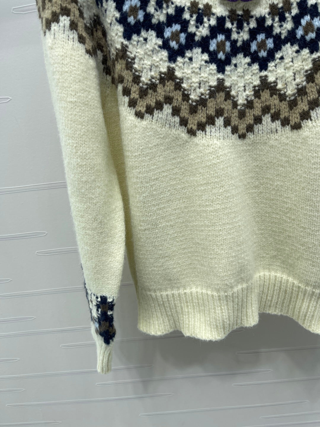 Chanel 2025 Sweater Cream Mix Colors Wool Nylon 319615