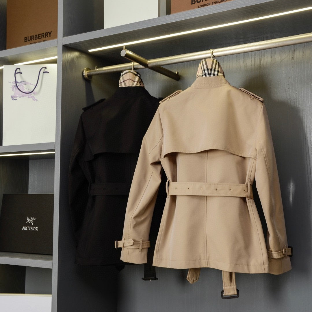 Bur 25 Short Trench Coat Cotton 235676