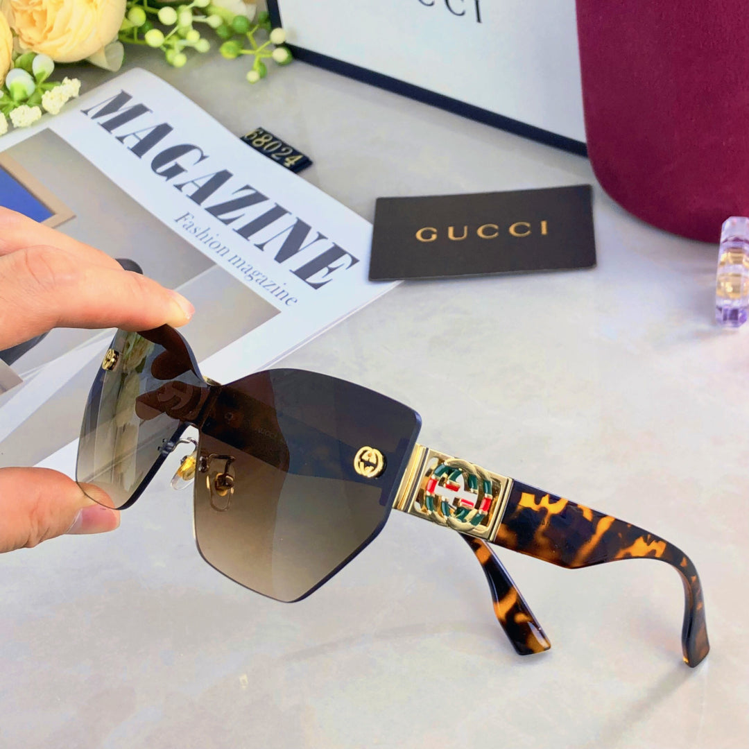 MIRRORED BUTTERFLY FRAME SUNGLASSES 571497 IN ACETATE EMBOSSED LOGO