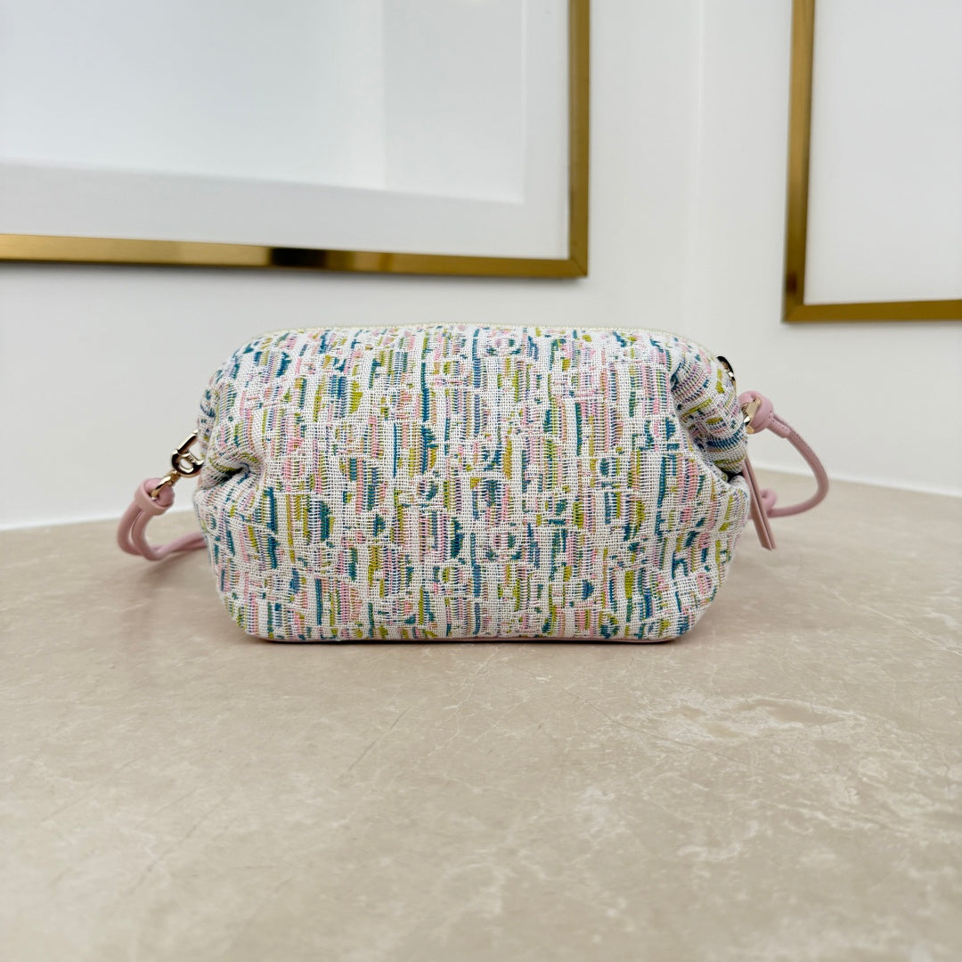 Dior 2026 Bow Pouch Bag 20cm Canvas